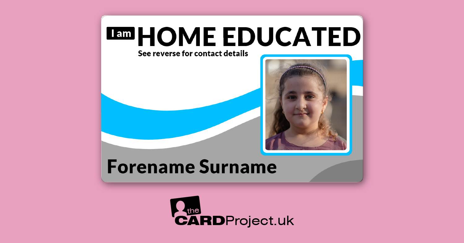 Home Educated Blue Photo Student ID Card